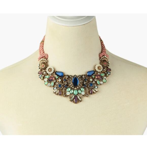 Eye Candy LA  Juline Multi Color Crystal Collar Necklace - Picture 8 of 8